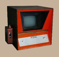 Prototyp videoautomatu Pong - 1972
